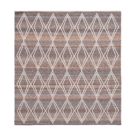 Safavieh 6 x 6 ft. Kilim Contemporary Square Area Rug Brown & Grey KLM327T-6SQ